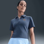 NikeCourt Heritage Kısa Kollu Crop Kadın Tenis Polo Üstü - Görsel 3